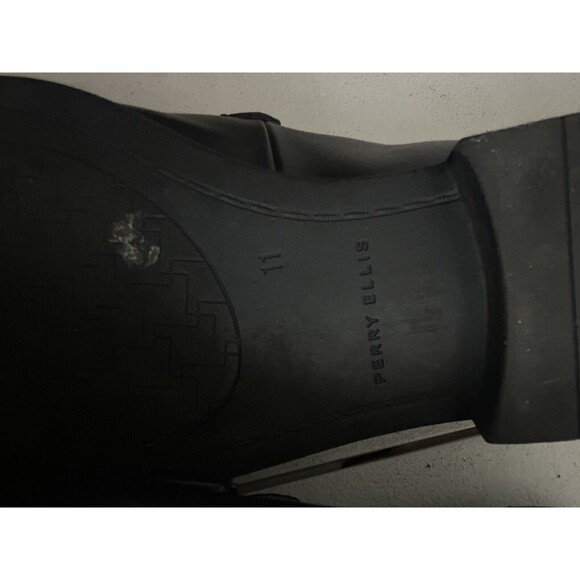 Perry Ellis Black Loafers Slip On Men's Size 11 Justin Portfolio Dress Shoes - Picture 5 of 15